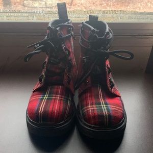 EUC Dr. Martens 1460 Tartan J Army-Laced Combat Boots